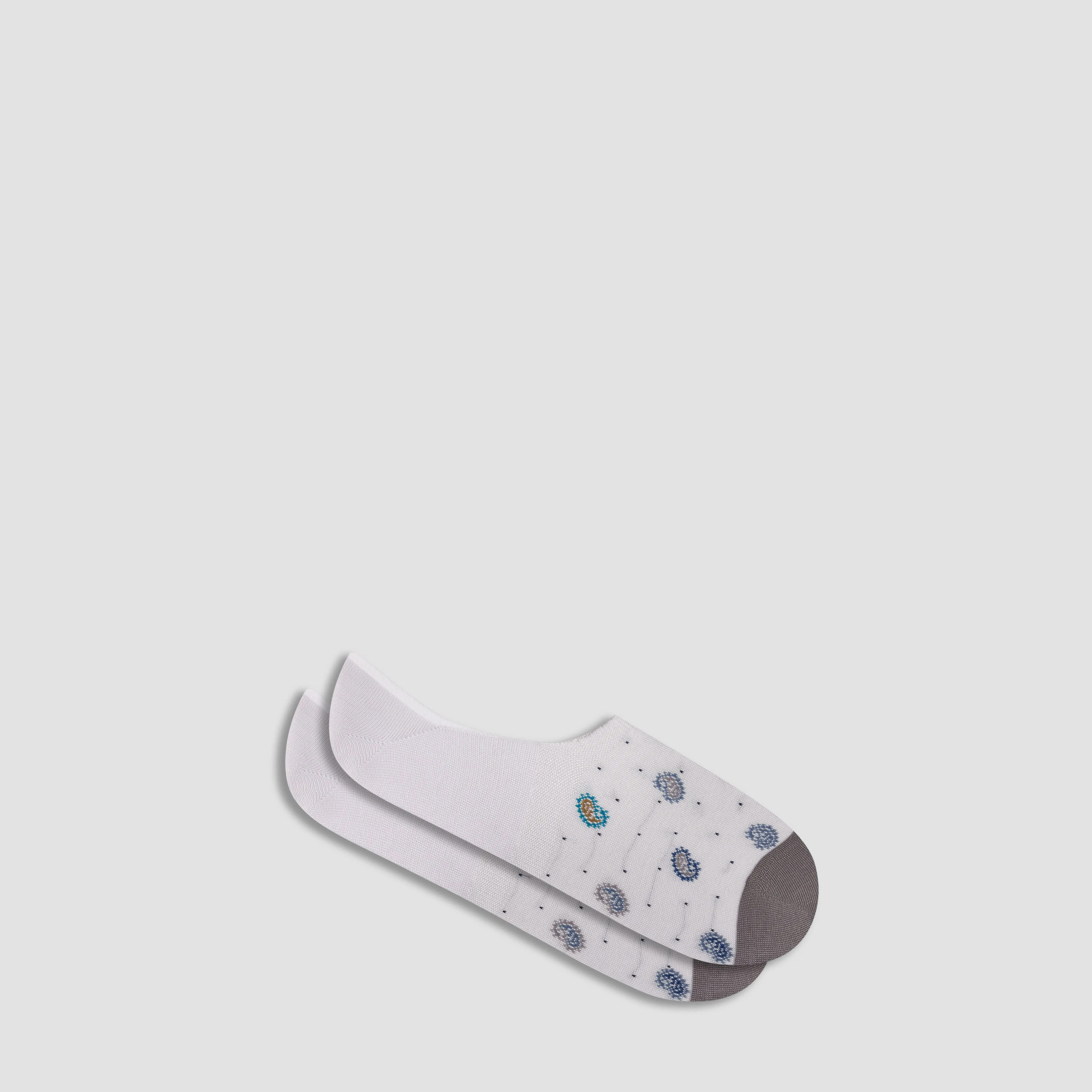 Paisley No-Show Socks